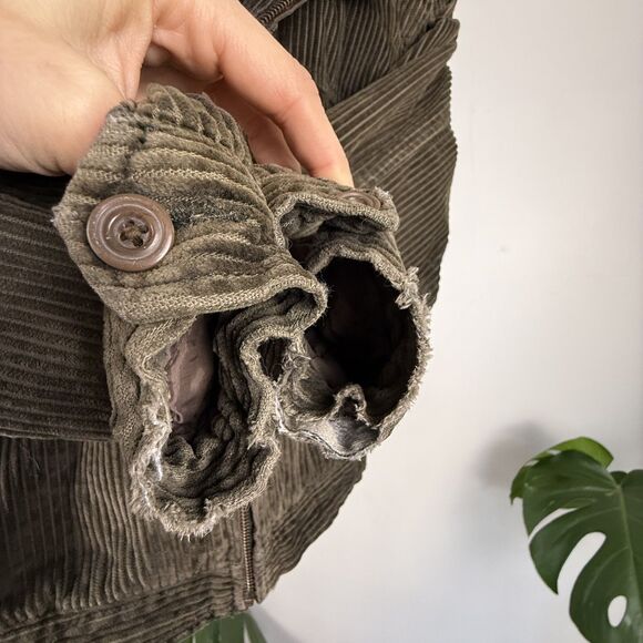 GAP Kids Vintage Wide-Wale Corduroy Bomber Jacket with Leather Collar - Picture 9 of 14